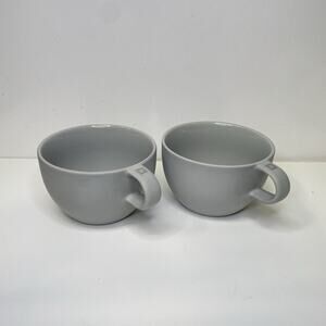 Nespresso Barista Big Game Collection Cappuccino Coffee Cup Set of 2 Medium Gray